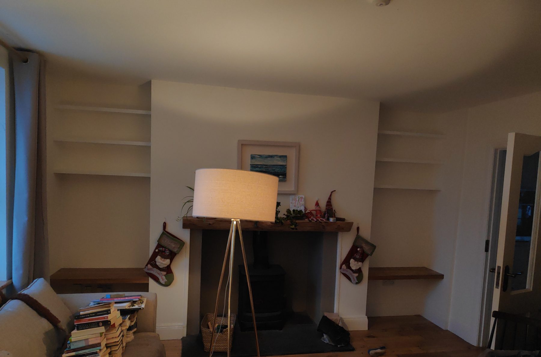 Alcove shelving (finished) - fitted by Kitchen Hero
