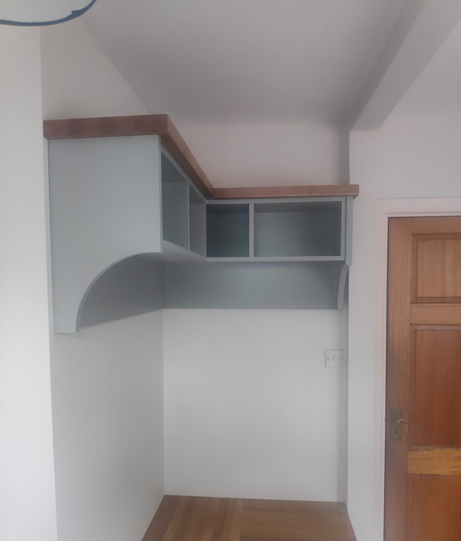 Duck-egg blue kitchen (finished) - fitted by Kitchen Hero