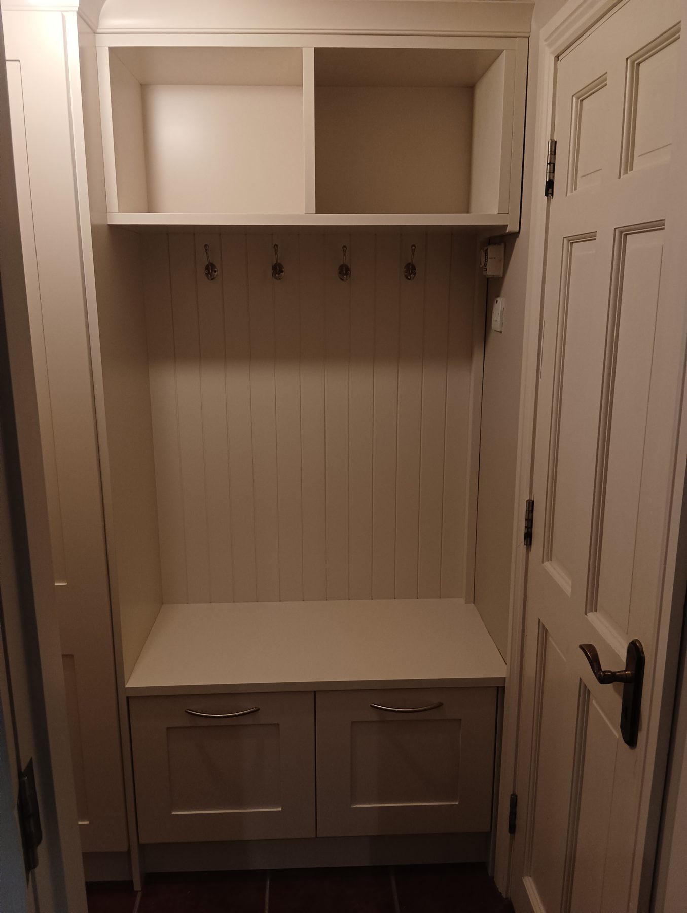 Hallway boot room (finished) - fitted by Kitchen Hero