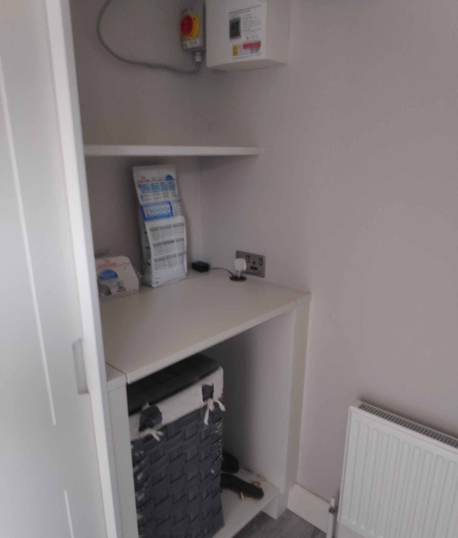 Hot press cupboard Hot press cupboard (finished) - fitted by Kitchen Hero