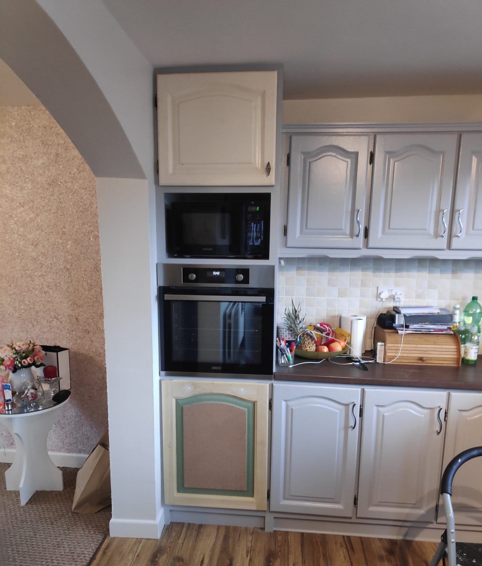 Matched unit for the fridge gap (finished) - fitted by Kitchen Hero