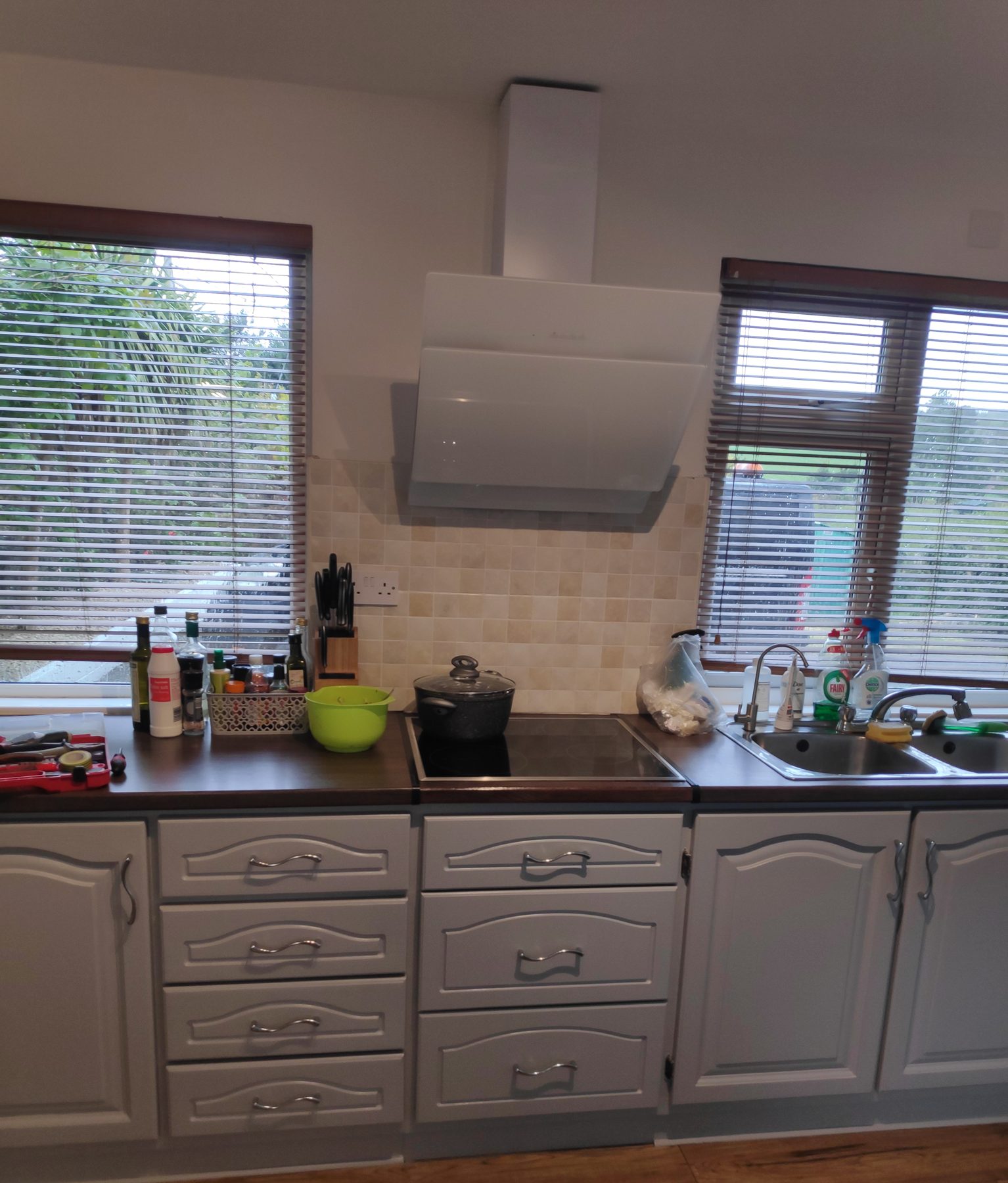 Matched unit for the fridge gap (finished) - fitted by Kitchen Hero