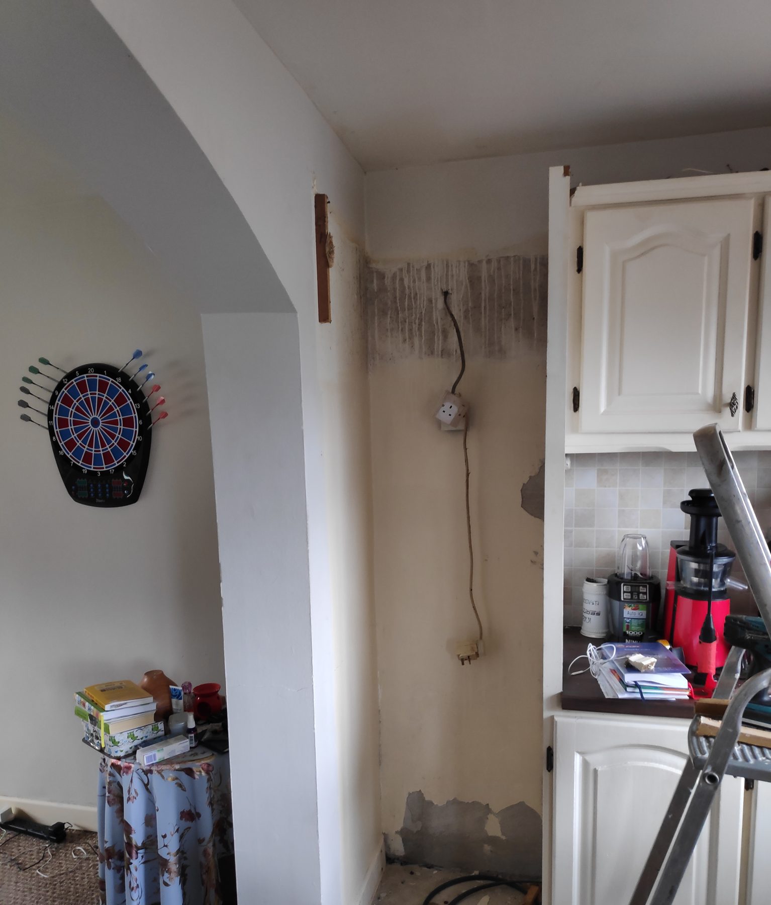 Matched unit for the fridge gap (before) - fitted by Kitchen Hero