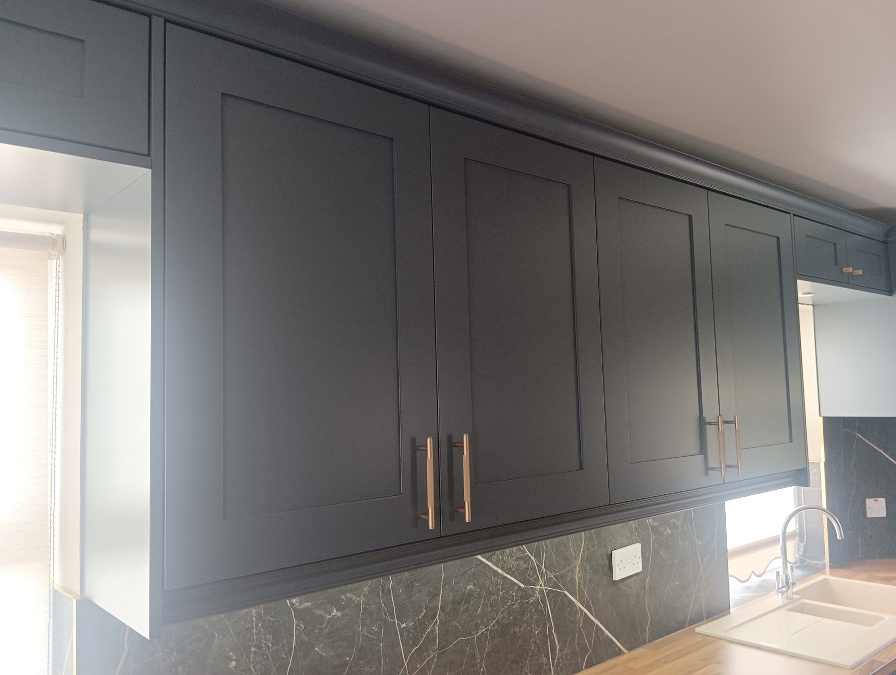 Navy shaker kitchen Navy shaker kitchen (finished) - fitted by Kitchen Hero