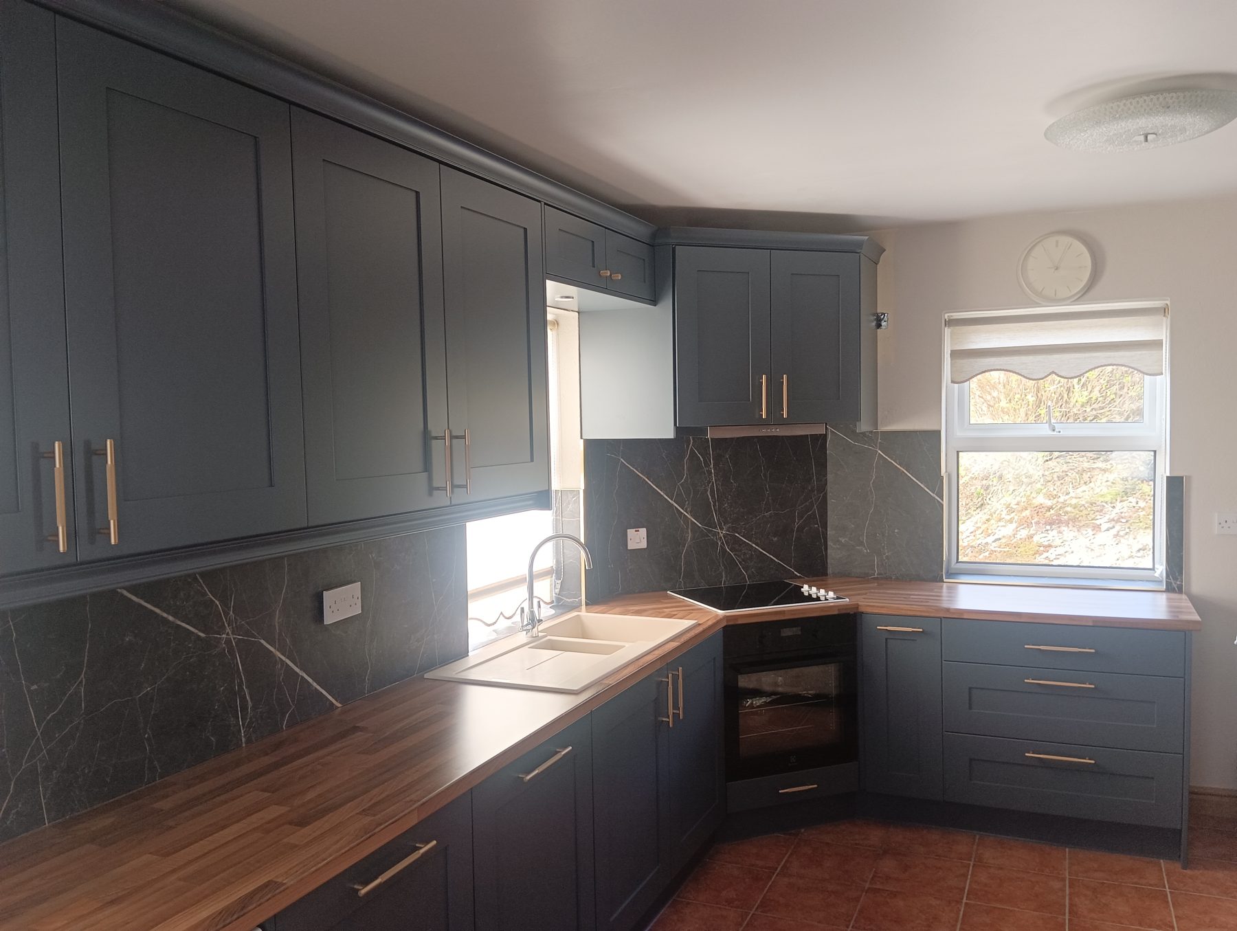 Navy shaker kitchen Navy shaker kitchen (finished) - fitted by Kitchen Hero