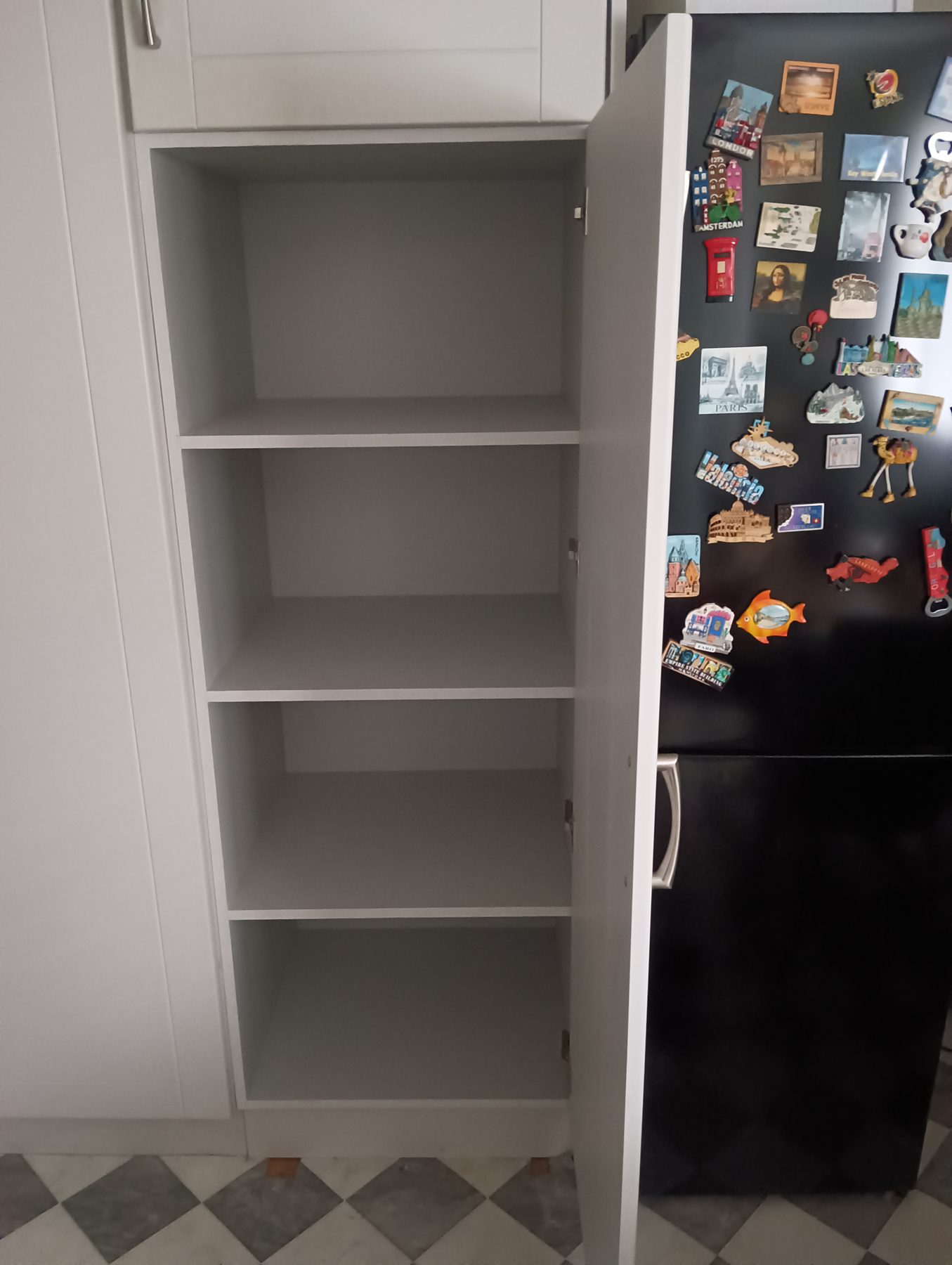 Tall pantry press (finished) - fitted by Kitchen Hero