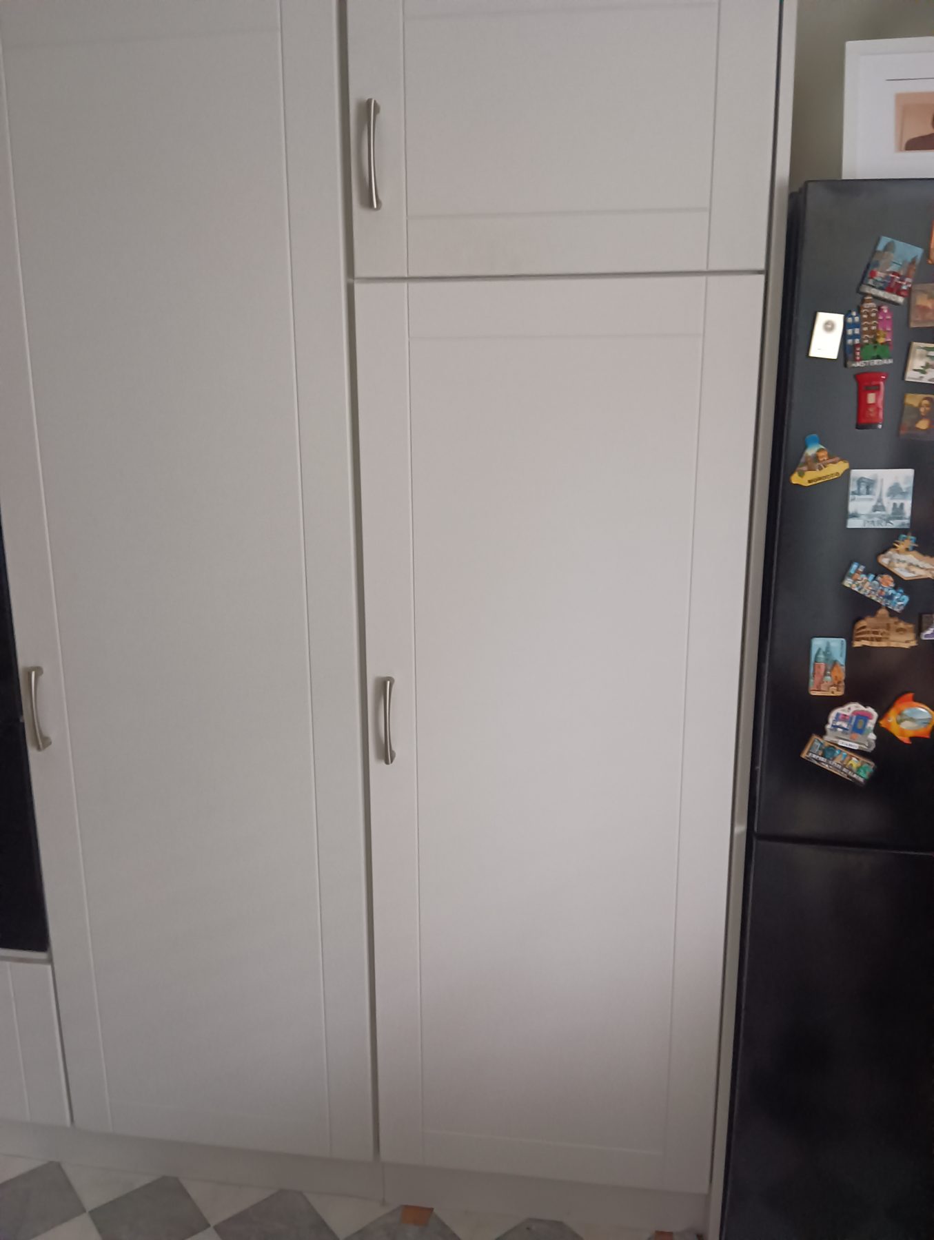 Tall pantry press (finished) - fitted by Kitchen Hero