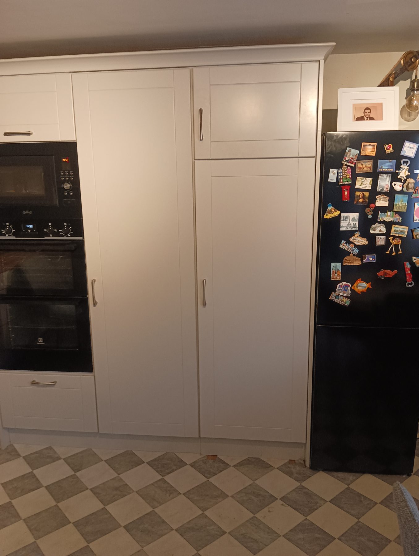 Tall pantry press (finished) - fitted by Kitchen Hero