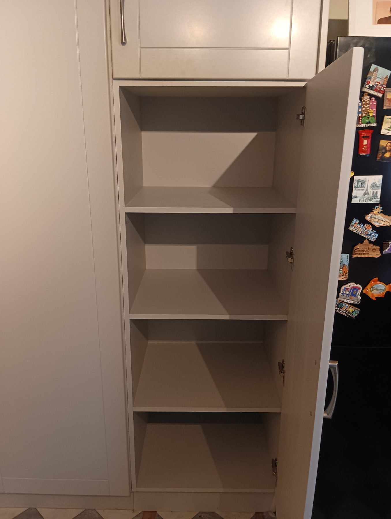 Tall pantry press (finished) - fitted by Kitchen Hero