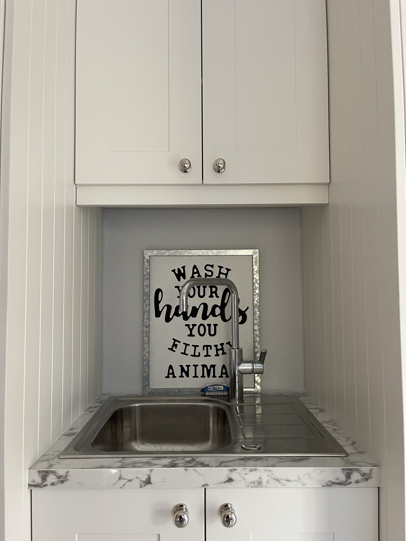 White utility room (finished) - fitted by Kitchen Hero